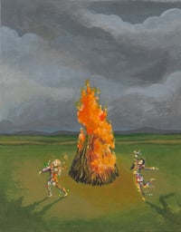 Image 1 of Fire dance A5 card
