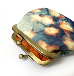 Image of Forest lights, velvet kisslock coin purse