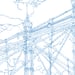 Image of Albert Bridge Blue / Colour pencil drawing.