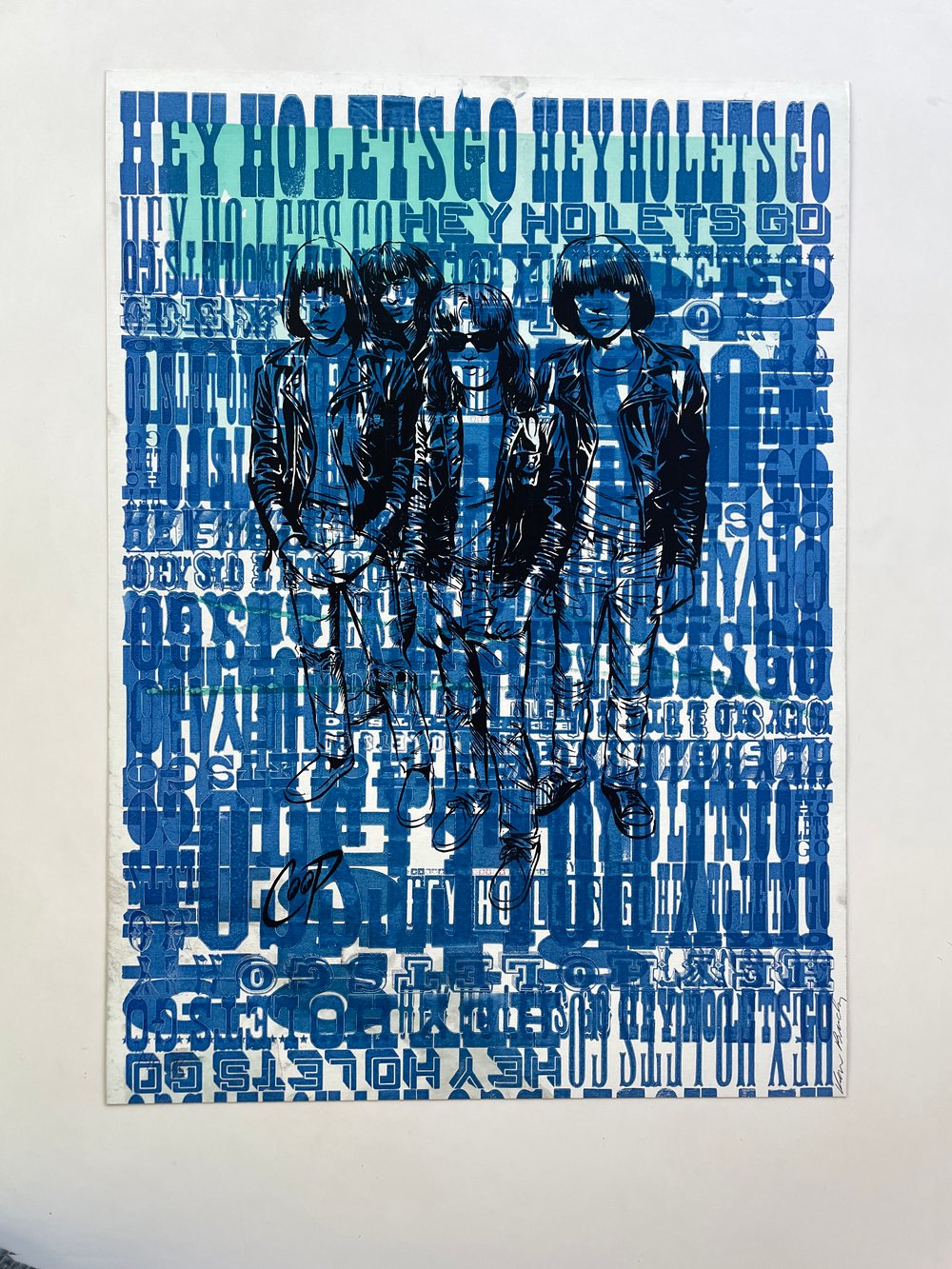 Image of HEY HO Letterpress Print, Artists Proof 7/23
