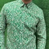 camisa flor verde