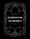 Addams Family Motto Vinyl Sticker