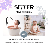 Sitter Mini Session - Vancouver/Burnaby Studio 