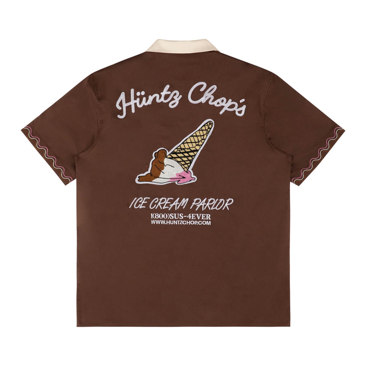Image of Hüntz Chop Ice Cream Parlor Button Up Shirt 