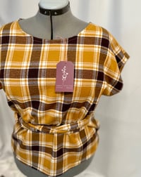 Image 4 of Goldenrod Flannel Wrap/Large