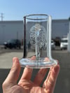 Glass Mug with etched Pattern (med)