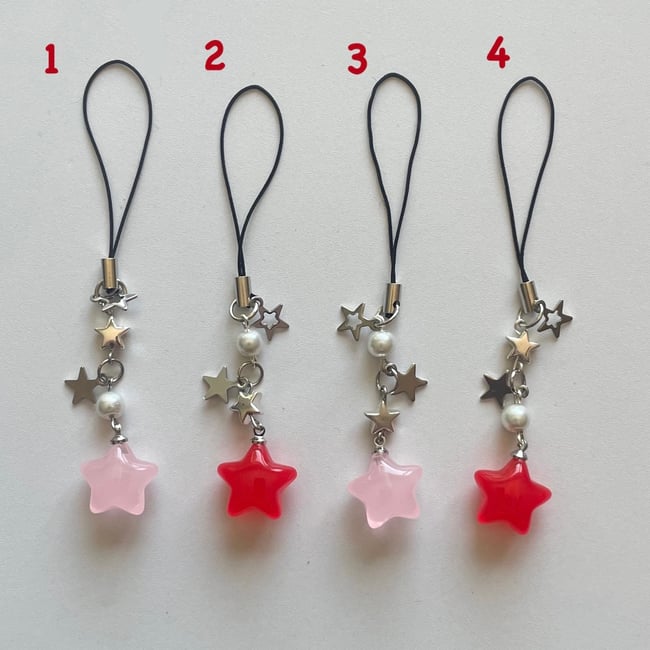 jelly star phone charms