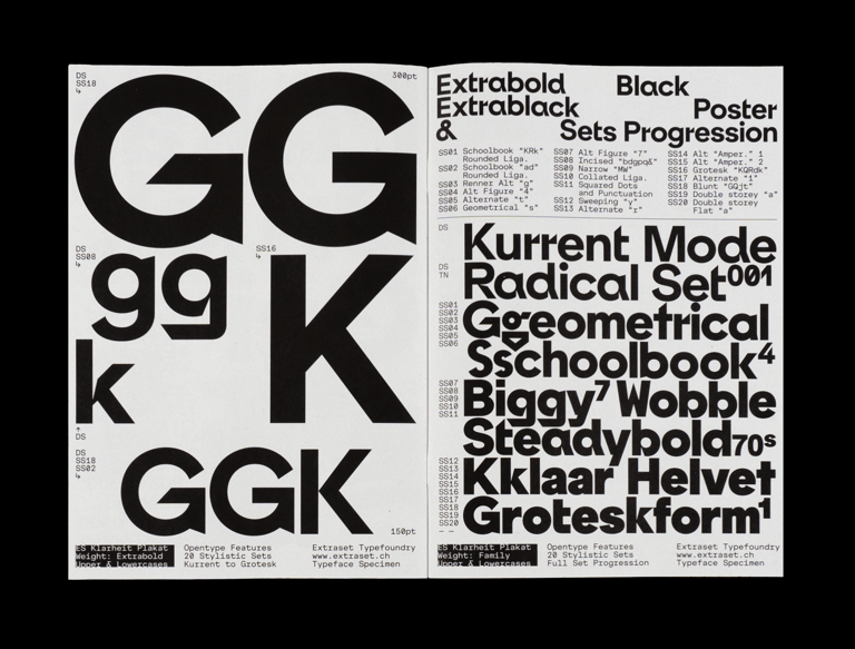 TI10 Type Item 10 1234 Echo Brut 01 + ES Klarheit Plakat Mini Specimen Image 5