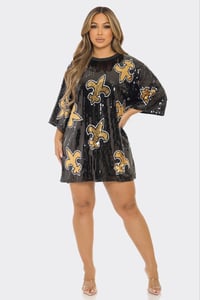 Image 5 of Fleur De Lis Sequin Jersey Tunic / Dress 