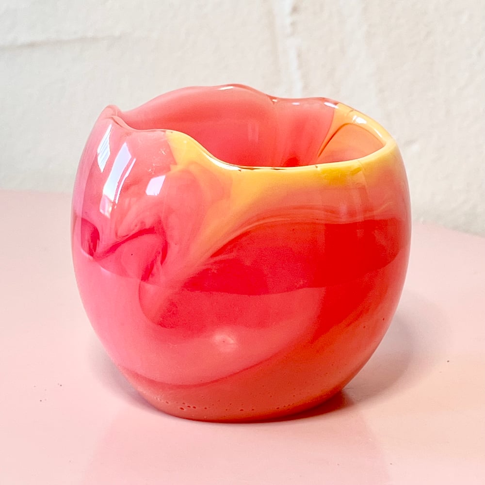 Image of Resin Bowl (10) - Pink/Peach/Yellow