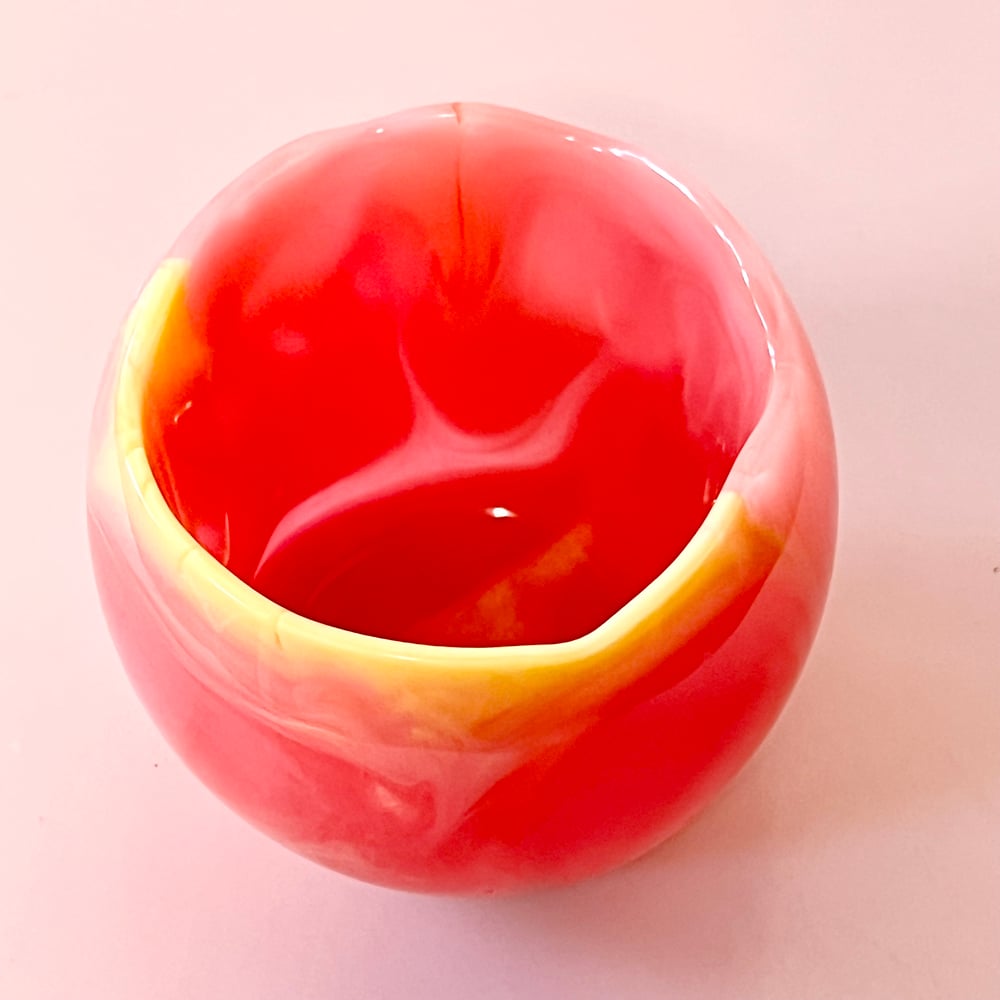 Image of Resin Bowl (10) - Pink/Peach/Yellow