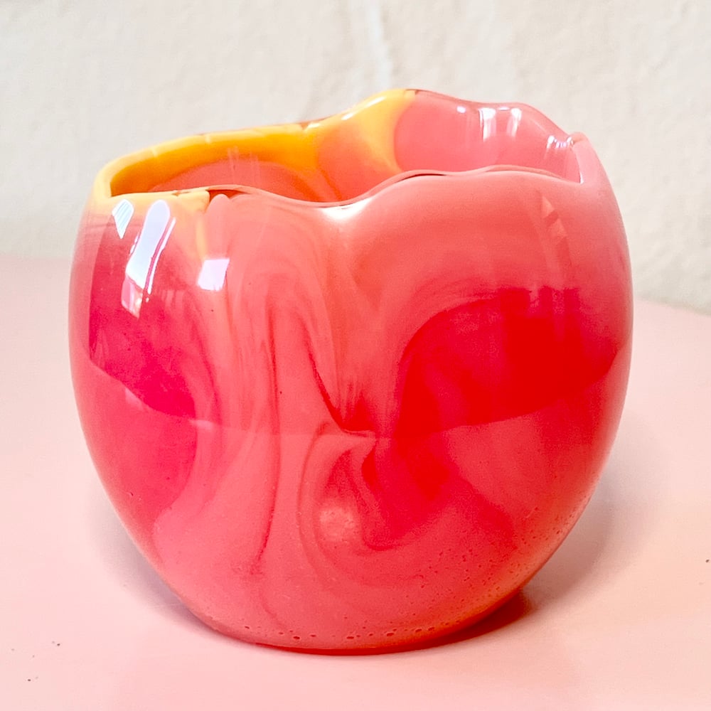 Image of Resin Bowl (10) - Pink/Peach/Yellow