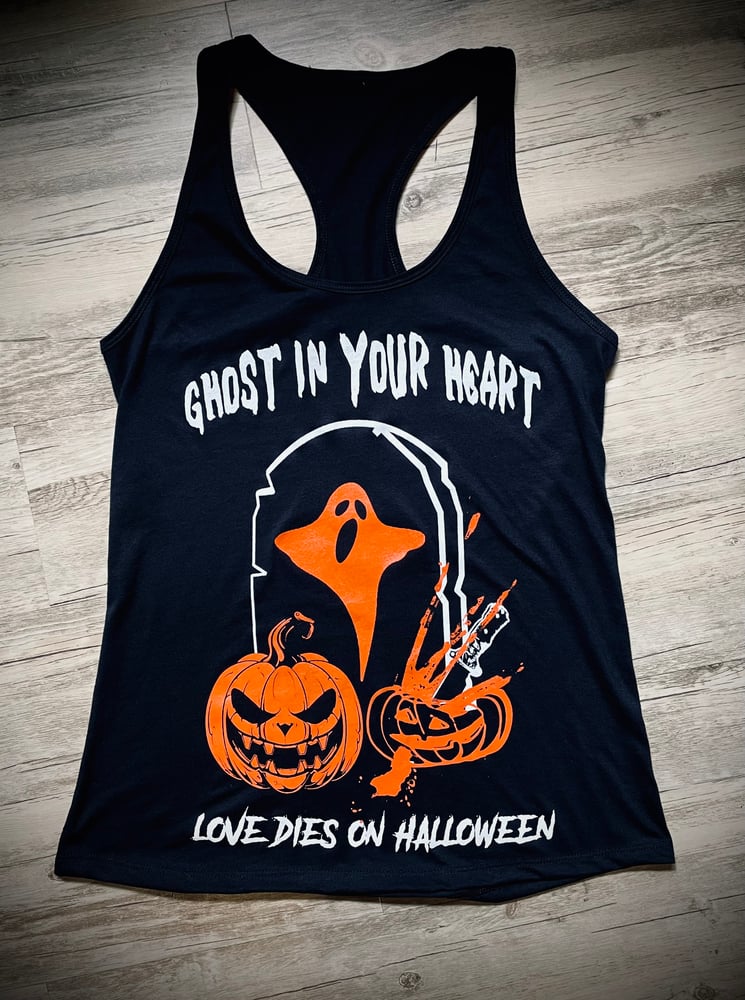 Image of Ghost In Your Heart - Love Dies On Halloween Women's Tank