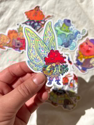 Whimsical Sticker Pack - Set of 7 Fun Character Stickers