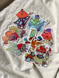 Image 5 of Whimsical Sticker Pack - Set of 7 Fun Character Stickers