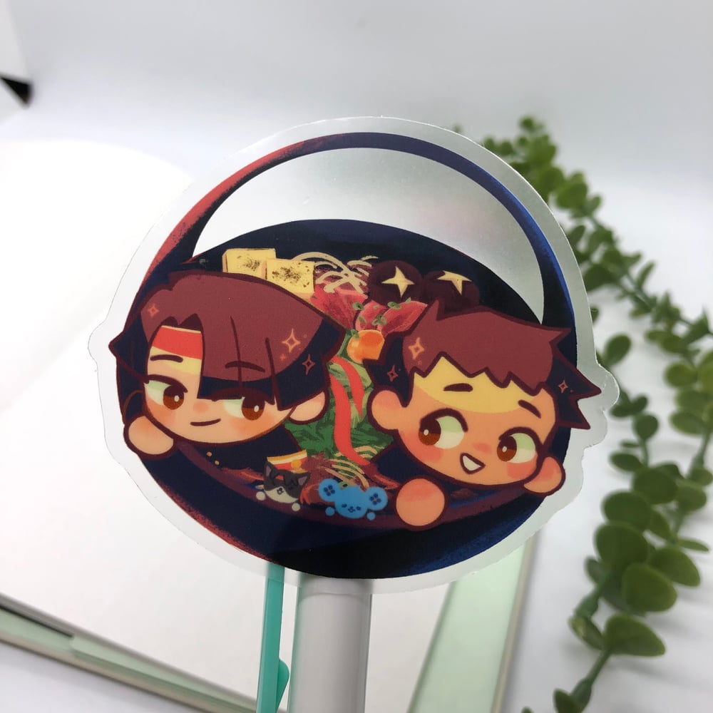 Image of [PREORDER] TGAA Asoryuu sukiyaki Sticker & charm