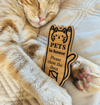 Pets in House Wooden Sign Tag