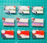 Image 1 of Hanafuda Acrylic Pins