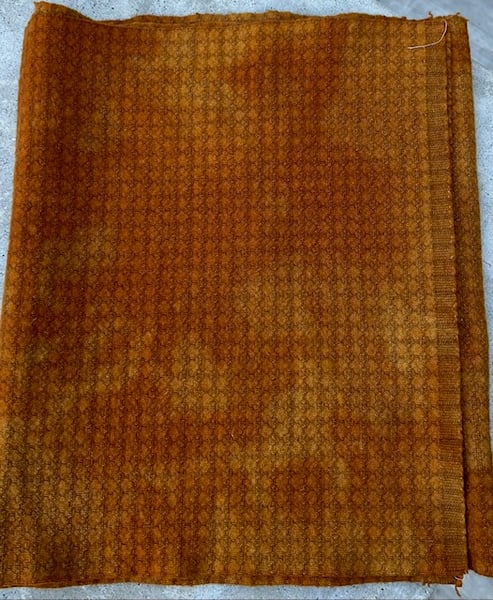 Image of One of a Kind Wednesday - Rusty Pumpkin Hand Dyed Wool Fat 1/4 Yards