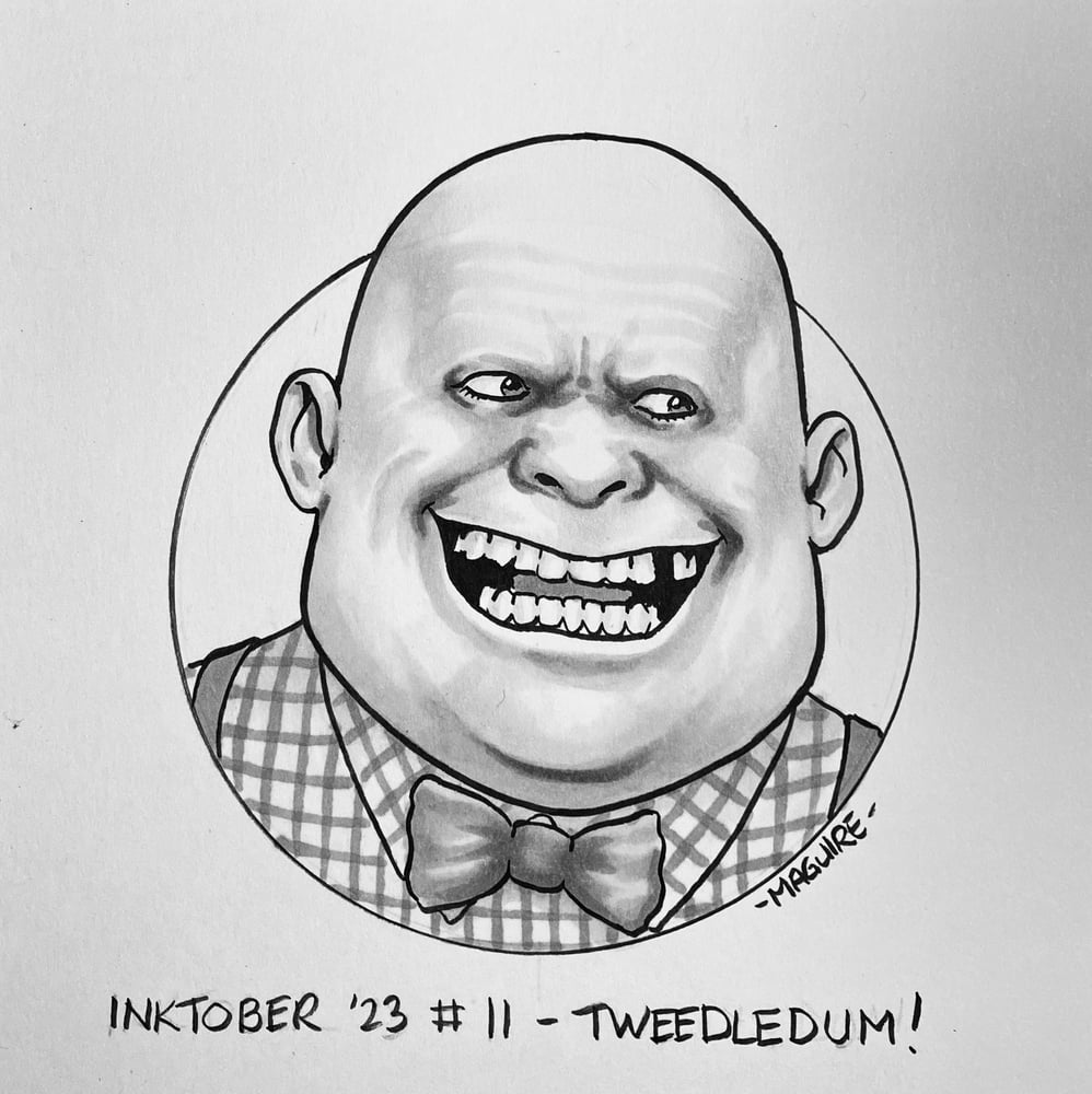 Image of INKTOBER Tweedledum and Tweedledee