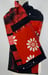 Image of Red and Black Bold Blooms Double Wide Scarf