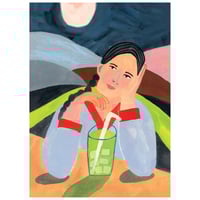 Matcha Girl 5x7" Print