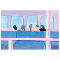 Friends on the Ferry 4x6" Print