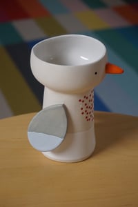 Image of Robin Redbreast – ceramic birdy vase