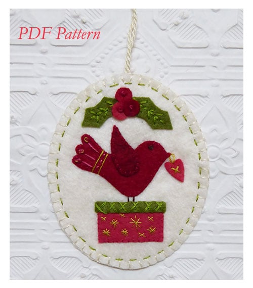Image of Christmas Birdie PDF Pattern
