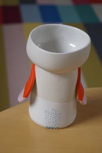 Image of Canary 4 – ceramic birdy vase