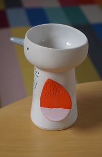 Image of Canary 4 – ceramic birdy vase