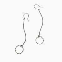 Image 2 of Boucles d'oreilles pendantes argent CERCLE