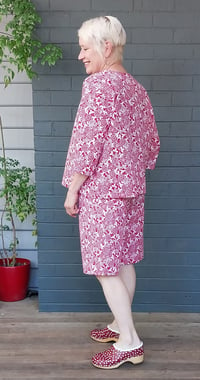 Image 2 of KylieJane Pyjamas - red/white floral