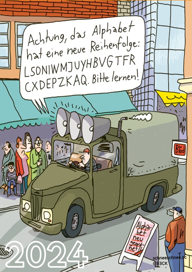 CartoonKalender 2024 / BECK CARTOONS