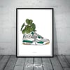 Jordan 4 Planter poster A3