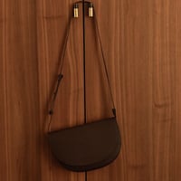 Image 3 of Soma half moon bag dark wood