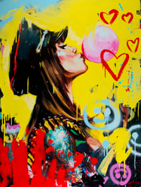 Image 2 of "BUBBLEGUM Street Art Style" Extremely Limited Giclee Print