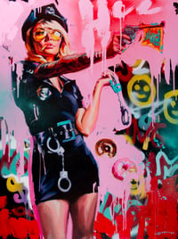 Image 2 of "COP CATHY Street Art Style"  Extremely Limited Giclee Print