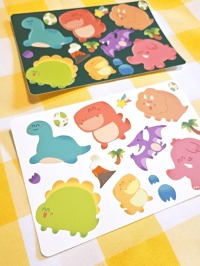 Image 4 of Dinosaur Vinyl Sticker Sheet