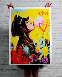 Image 3 of "BUBBLEGUM Street Art Style" Extremely Limited Giclee Print