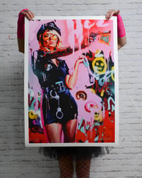 Image 1 of "COP CATHY Street Art Style"  Extremely Limited Giclee Print