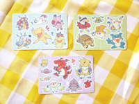 Image 2 of Digimon Vinyl Sticker Sheets