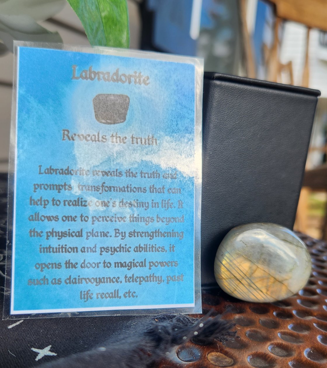 Image of 1.4oz Labradorite Palm Stone