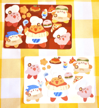 Image 3 of Kirby Cafe Vinyl Sticker Sheet