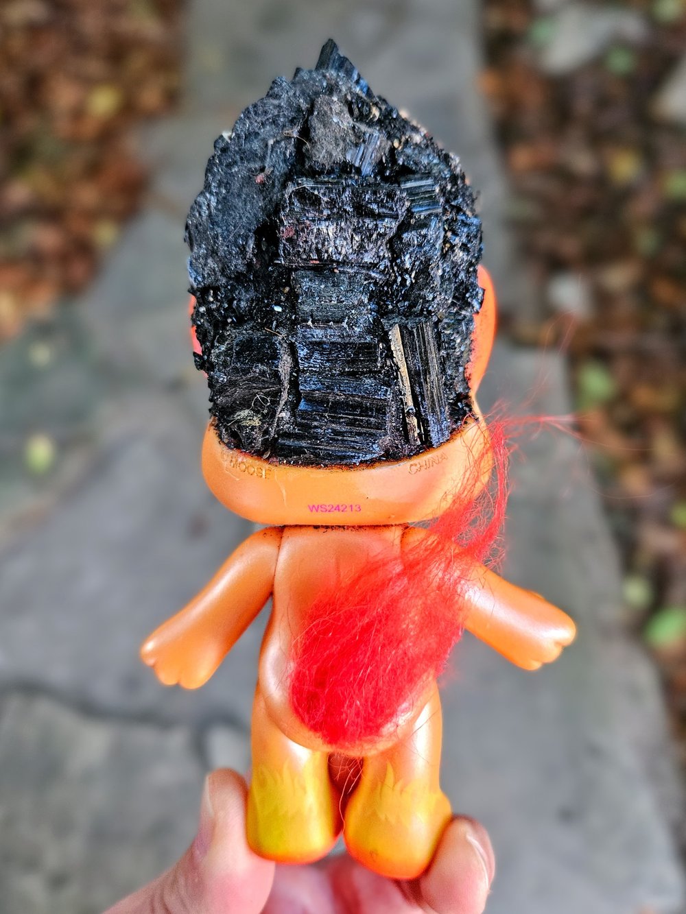 Lil'D - Black Tourmaline with Pitchfork Zelf 6"