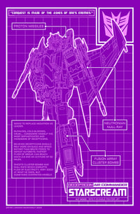 Image 2 of Starscream (Blueprint) - Print