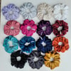 Thick velvet scrunchies