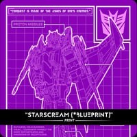 Image 1 of Starscream (Blueprint) - Print