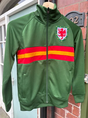 Image of SO58 Unisex Vintage Track Top in Green 