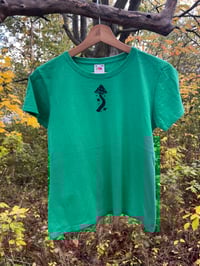 Image 1 of Mushroom Witch Baby Tee in Green S